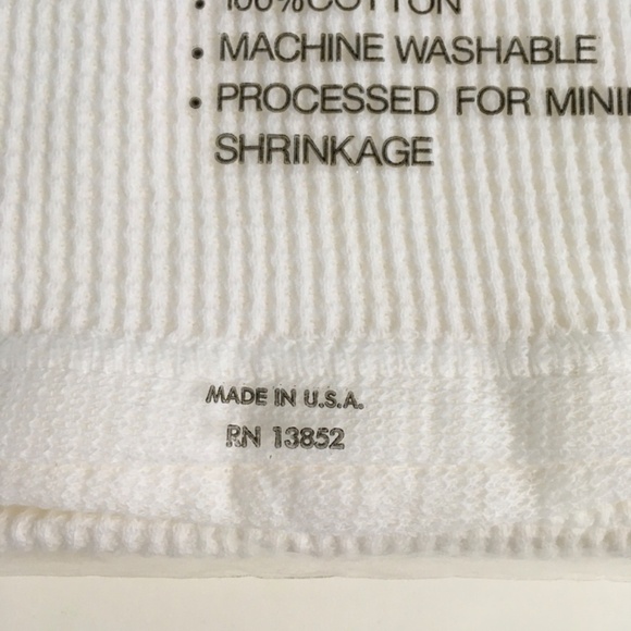 Baby Morgan White Receiving Blanket 100% Cotton Waffle 30 x 40 USA Made New - Picture 11 of 15
